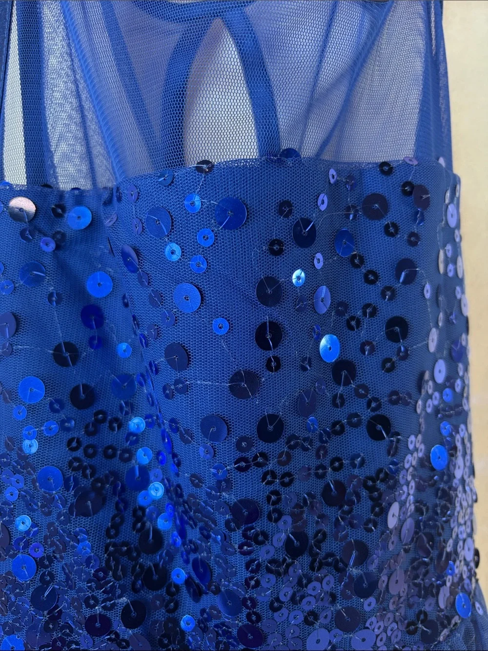 Ruby Rox Girls Blue Sequin Party Dress Girls Size 8 Special Occasion
